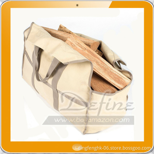 Premium Sturdy Canvas Wood Carrier Log Tote Bag
